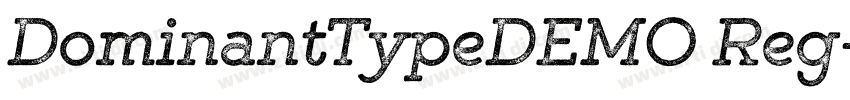 DominantTypeDEMO Reg字体转换